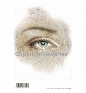 Powertex laserprint 380 The eye of hope (oog vrouw) A4