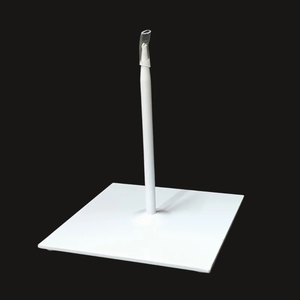 Powertex standaard 0168 metaal klein 12x12cm WIT