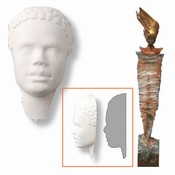 Powertex African collection 0026 Prince 5 gezichtjes