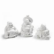 Lachende Boeddha trio 3,5x3,5cm art. 0156