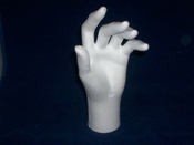 Styropor hand vrouw (alleen linkerhand verkrijgbaar)