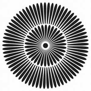 Stencil 6 inch. Petals TCW31239827