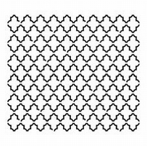 Stencil 6 inch. Quatrefoil reversed TCW31359018