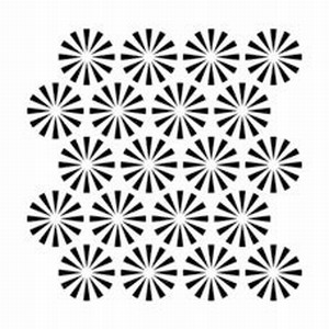 Stencil 6 inch. Retroburst TCW31239658