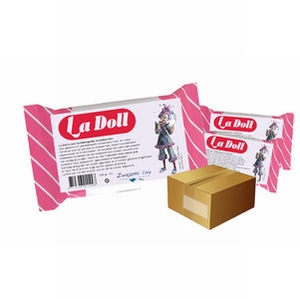 La Doll zelfhardende poppenklei wit (cremekleurig)