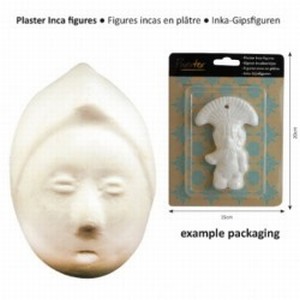 Powertex Inka gipsfiguur 203 Rond gezicht