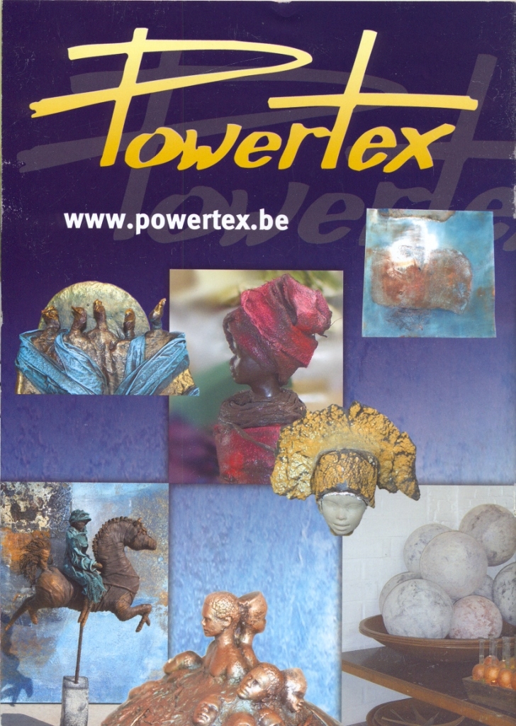 Speciaal decoratie Powertex, o.a. Brigitte Grade